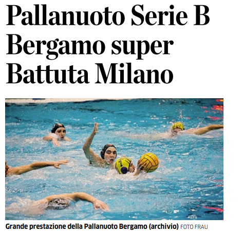 Rassegna stampa - L'Eco di Bergamo